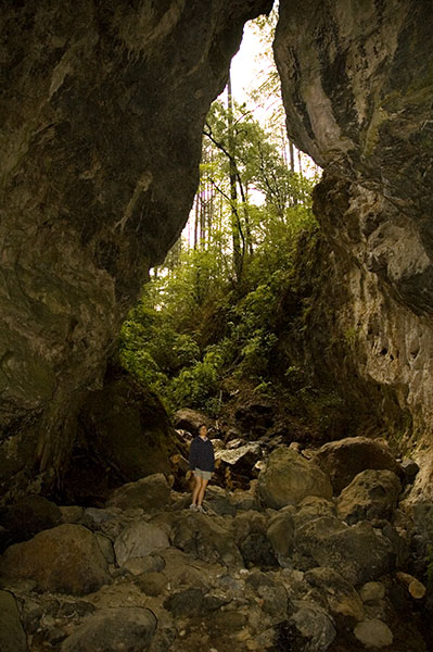 Joy in cave